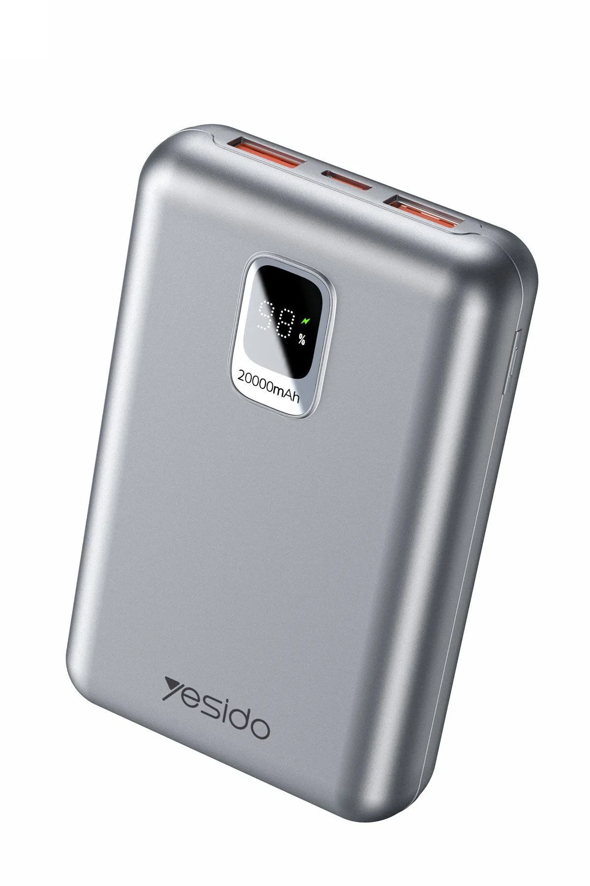 Yesido YP47 20.000 mAh Dijital Göstergeli 22.5W USB3.0 ve 20W Type-C Çıkışlı PD Hızlı Şarj Powerbank - Siyah - Görsel 2