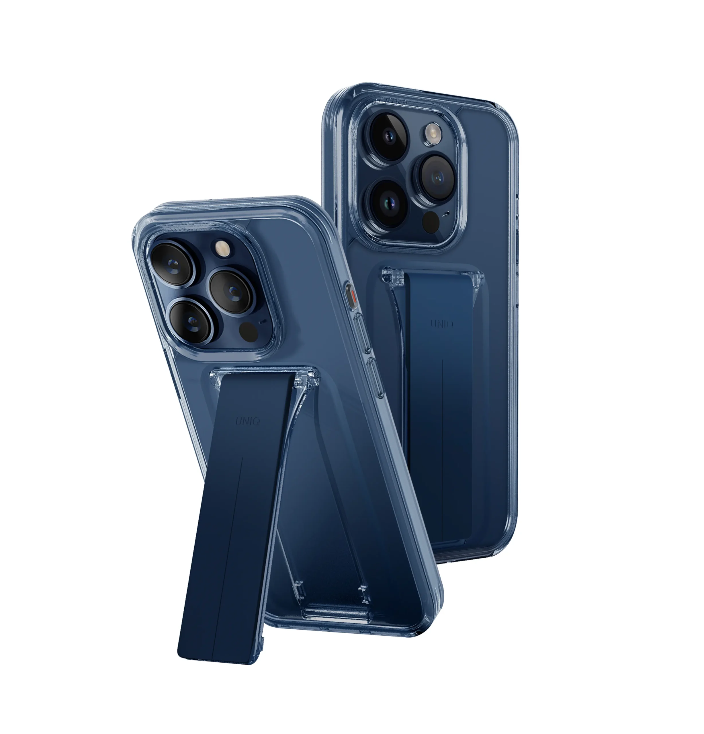 Uniq iPhone 15 Pro Max Heldro Mount Standlı Kapak - Lacivert - Görsel 4