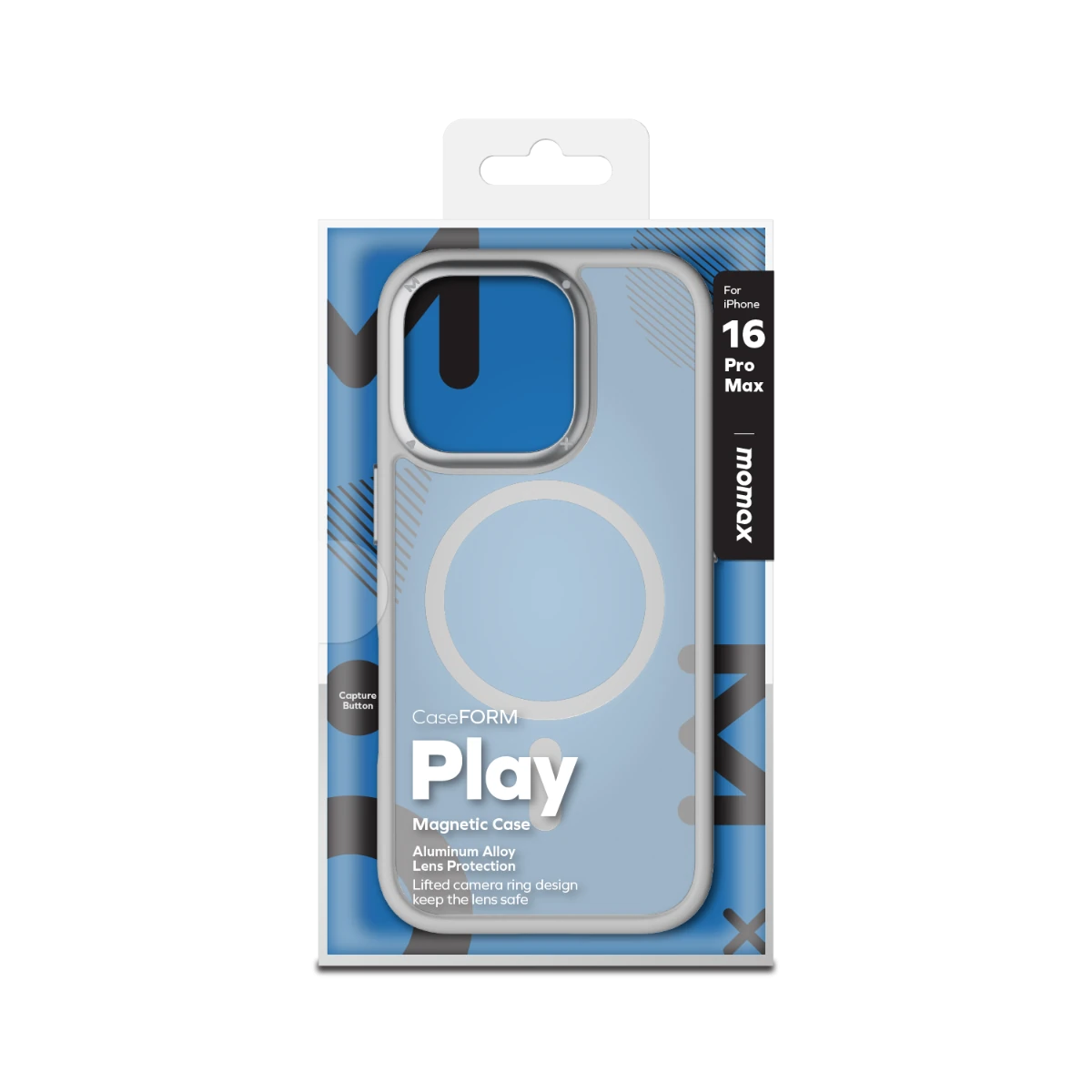 Play CaseForm Magnetic Case iPhone 16 Pro Max (Light Grey) - Görsel 3