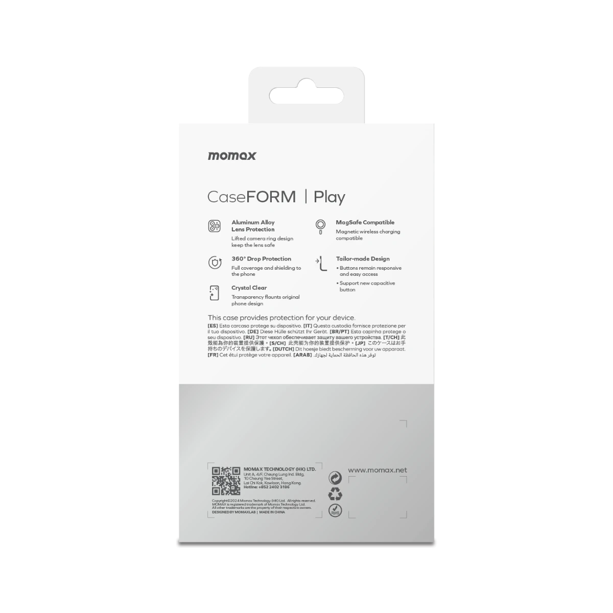 Play CaseForm Magnetic Case iPhone 16 Pro Max (Transparent)