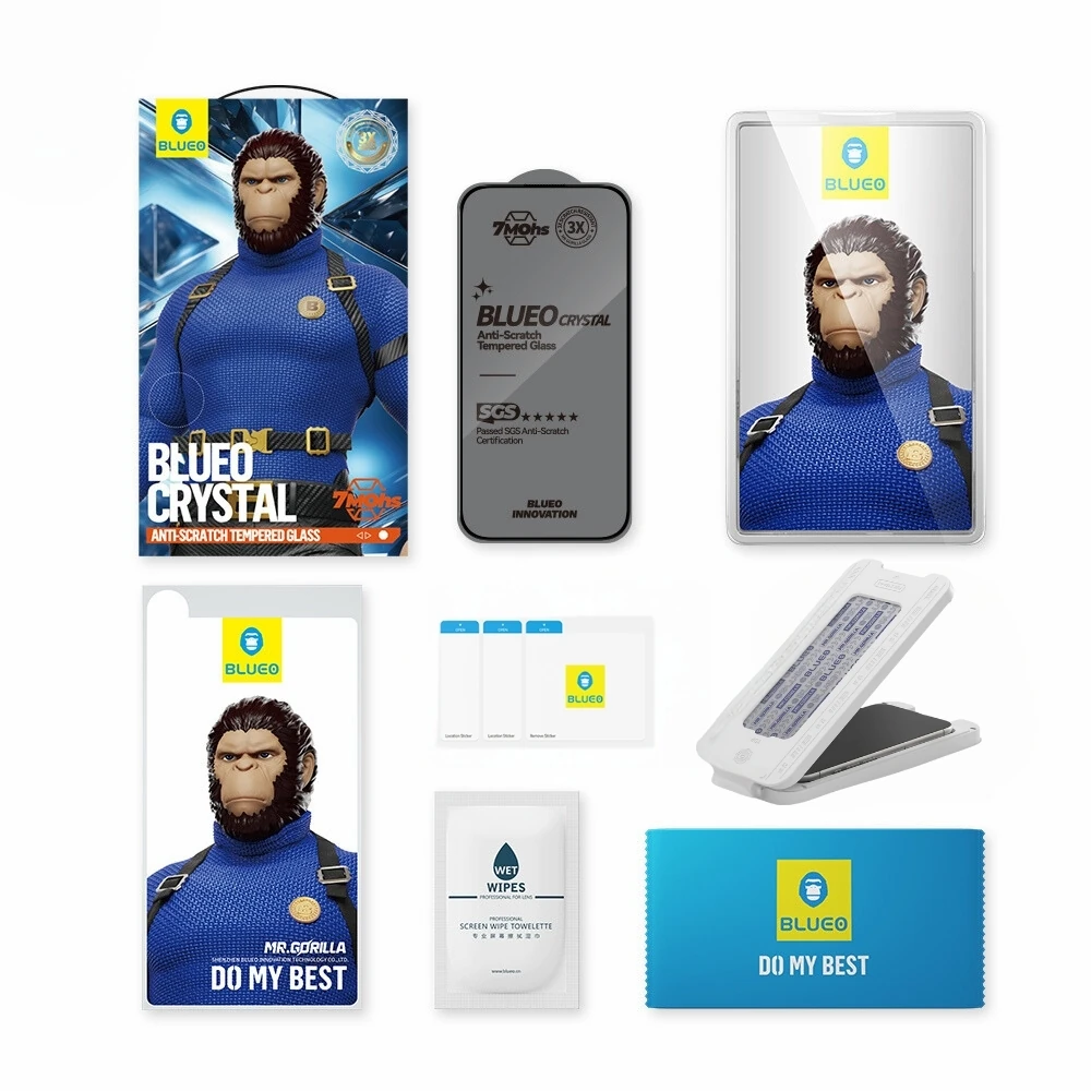 Blueo 16 Pro Crystal Anti-Scratch Aplikatörlü Cam Ekran Koruyucu - Görsel 2