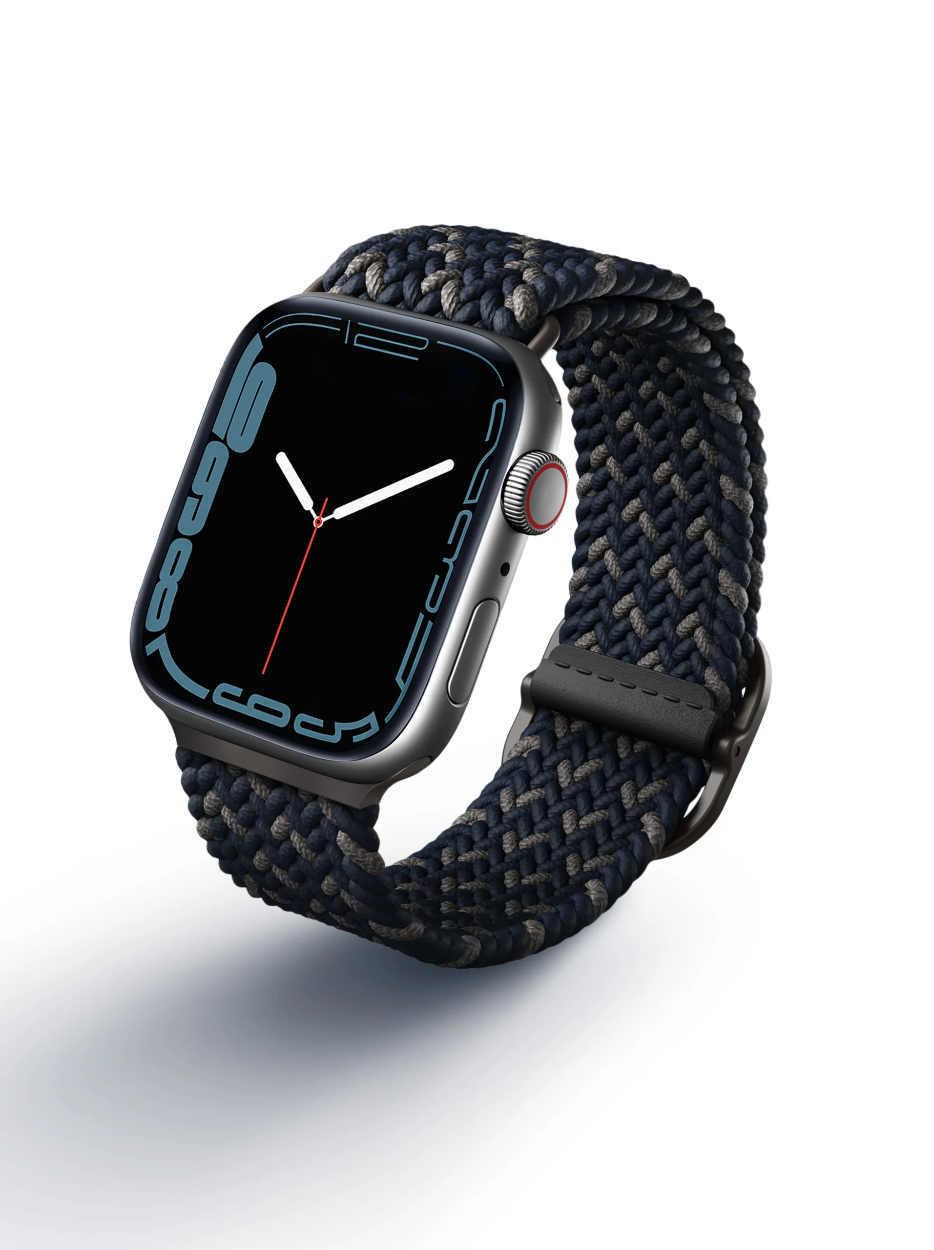 Uniq Watch Ultra 42-44-45-46-49 Mm Aspen Designer Örgülü Kordon - Lacivert - Görsel 4