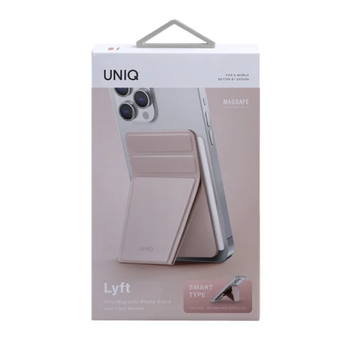 Uniq Lyden Evo Manyetik Kartlıklı Standlı Holder - Pembe - Görsel 3