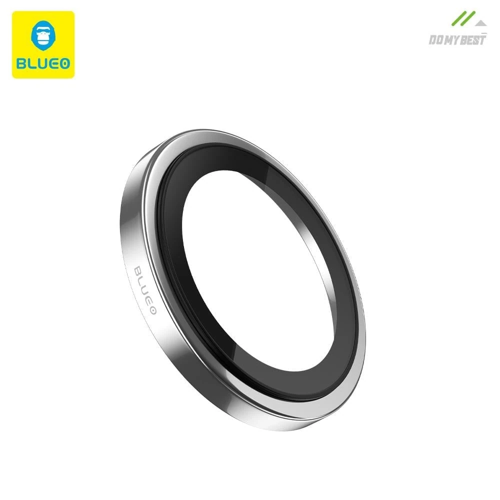 Blueo 99.99 Gerçek Sapphire Titanium iPhone 17 Pro Max Lens Koruyucu Gümüş - Görsel 3