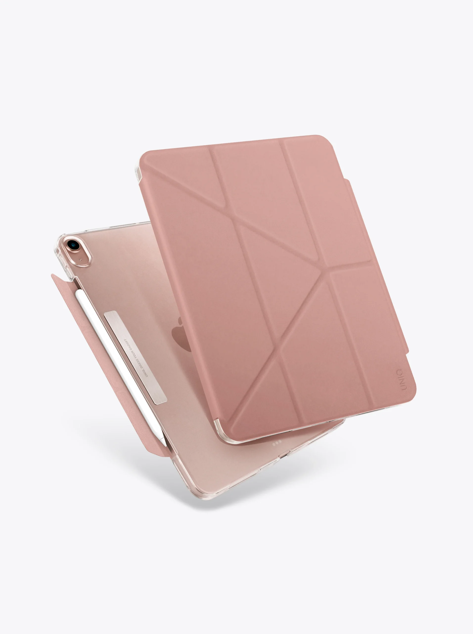 Uniq iPad Air 4 10.9 Camden Katlanabilir Tablet Kapak - Pembe - Görsel 4