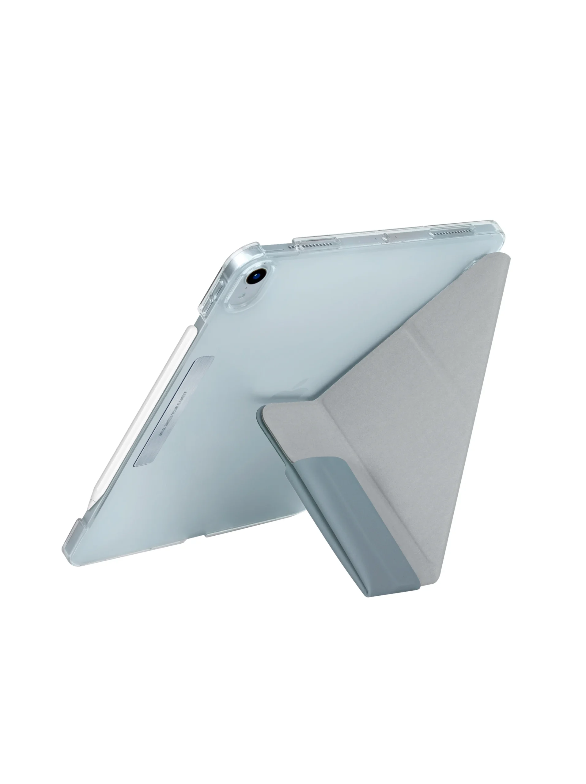 Uniq iPad Air 4 10.9 Camden Katlanabilir Tablet Kapak - Açık Mavi - Görsel 3