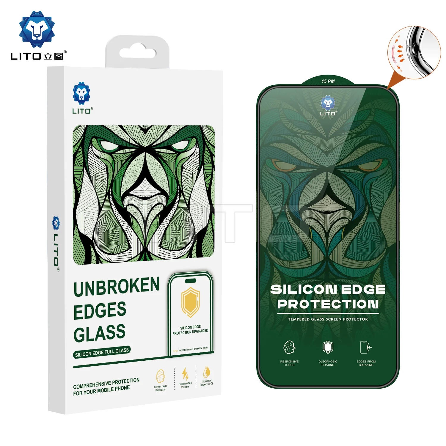 Lito D+ Ultra Silikon Kenar Clear iPhone 17 Pro Max Ekran Koruyucu