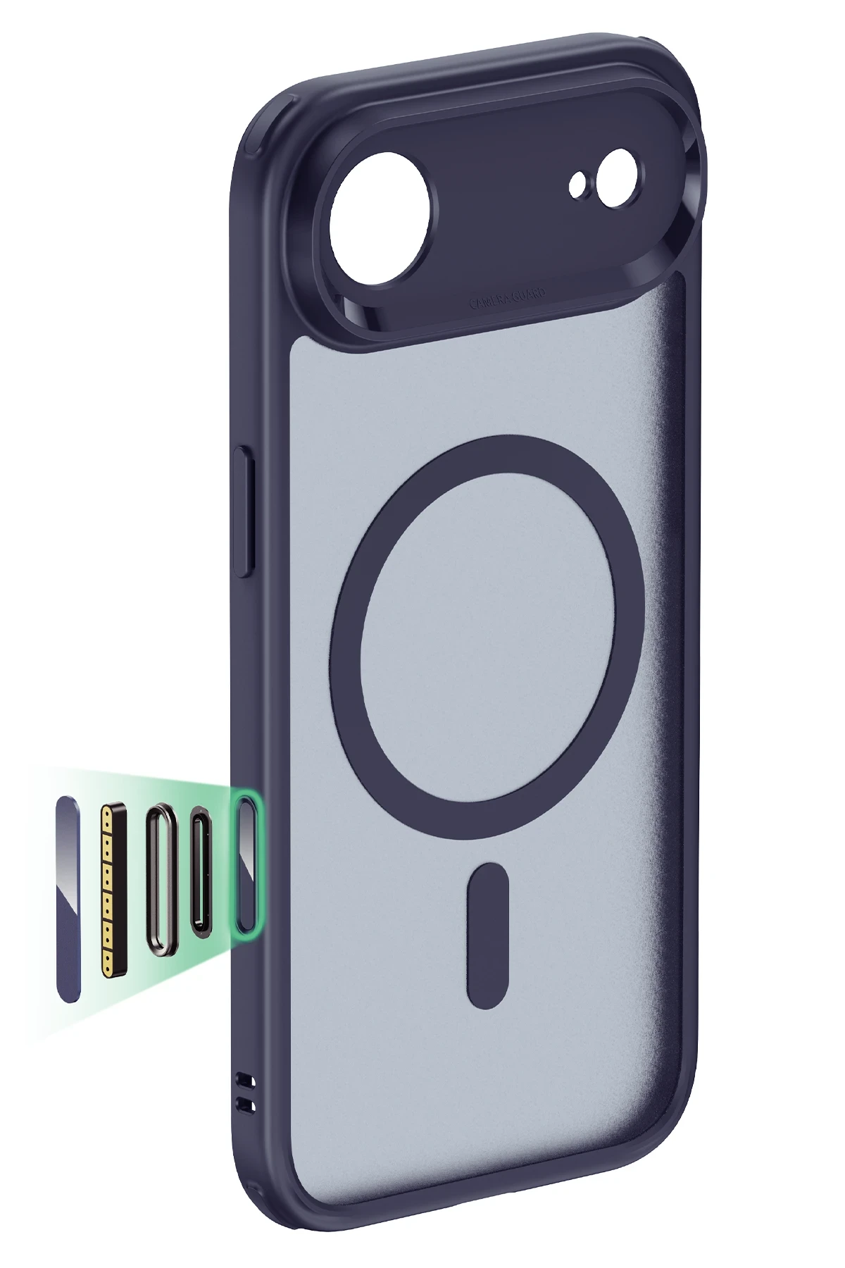 ESR Apple iPhone 17 Air Classic Hybrid MagSafe Kapak - Mavi - Görsel 2