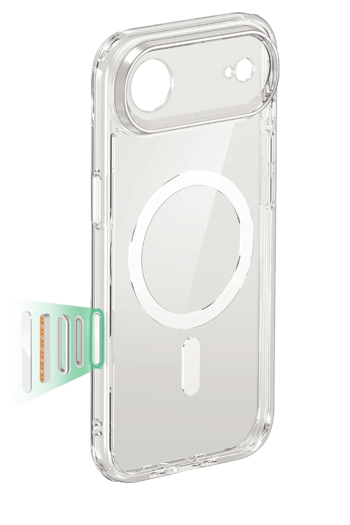 ESR Apple iPhone 17 Air Classic Hybrid MagSafe Kapak - Şeffaf - Görsel 2