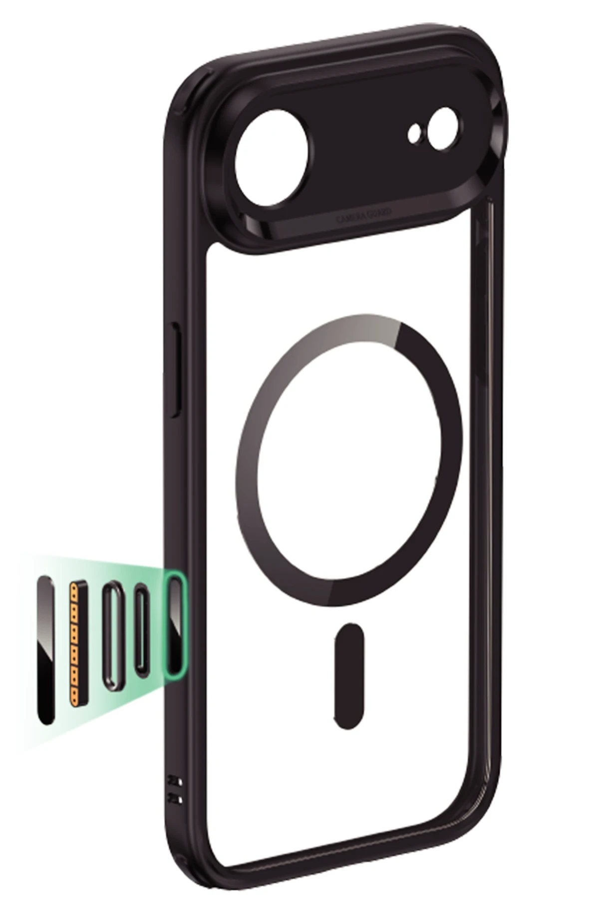 ESR Apple iPhone 17 Air Classic Hybrid MagSafe Kapak - Siyah - Görsel 2