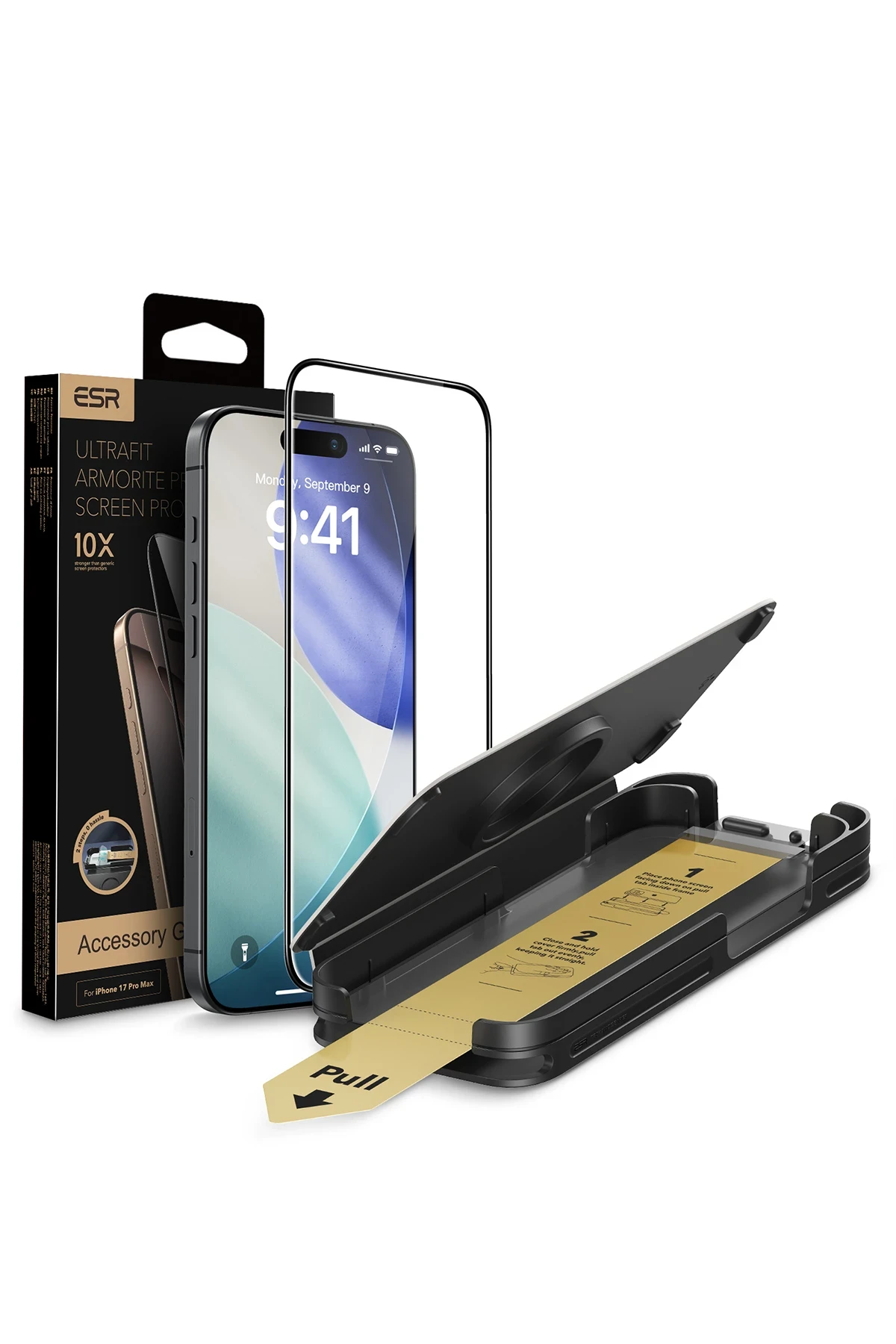 ESR Apple iPhone 17 UltraFit Armorite Pro Cam Ekran Koruyucu - Siyah - Görsel 4