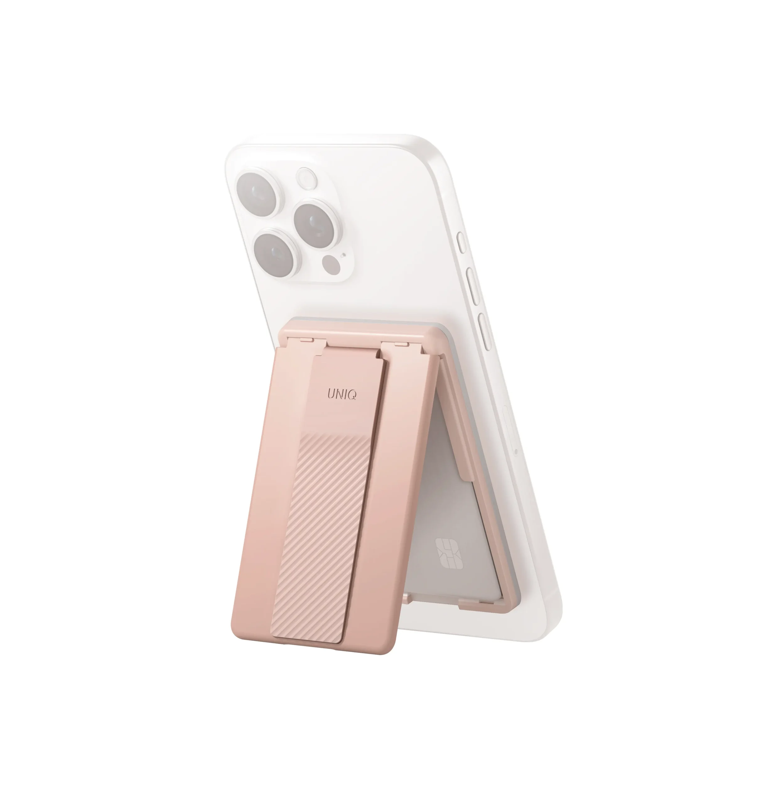 Uniq Heldro ID Manyetik Kartlıklı Kaydırmaz Stand - Pembe - Görsel 2