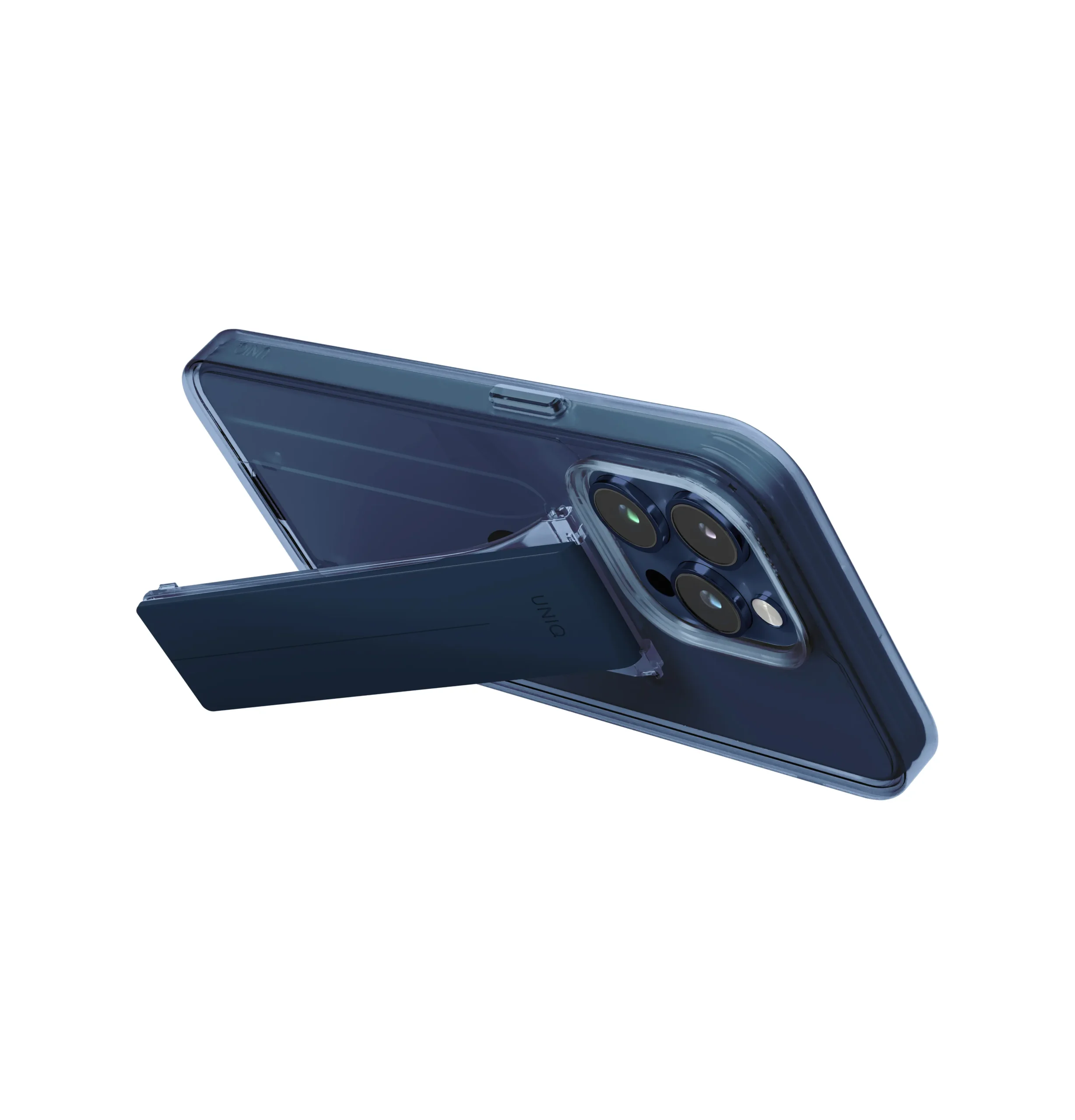 Uniq iPhone 15 Pro Max Heldro Mount Standlı Kapak - Lacivert - Görsel 3