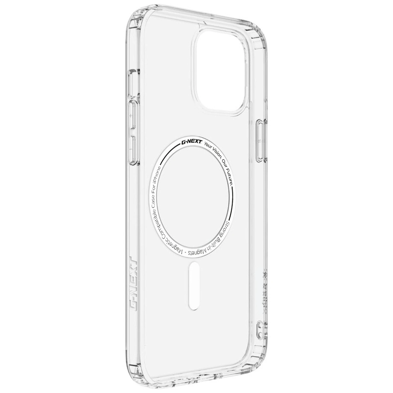 G-NEXT Apple iPhone 15 Pro Uyumlu MagSafe Şarj Özellikli Ultra Hybrid Anti-Shock Şeffaf Sert Silikon Kılıf - Görsel 2