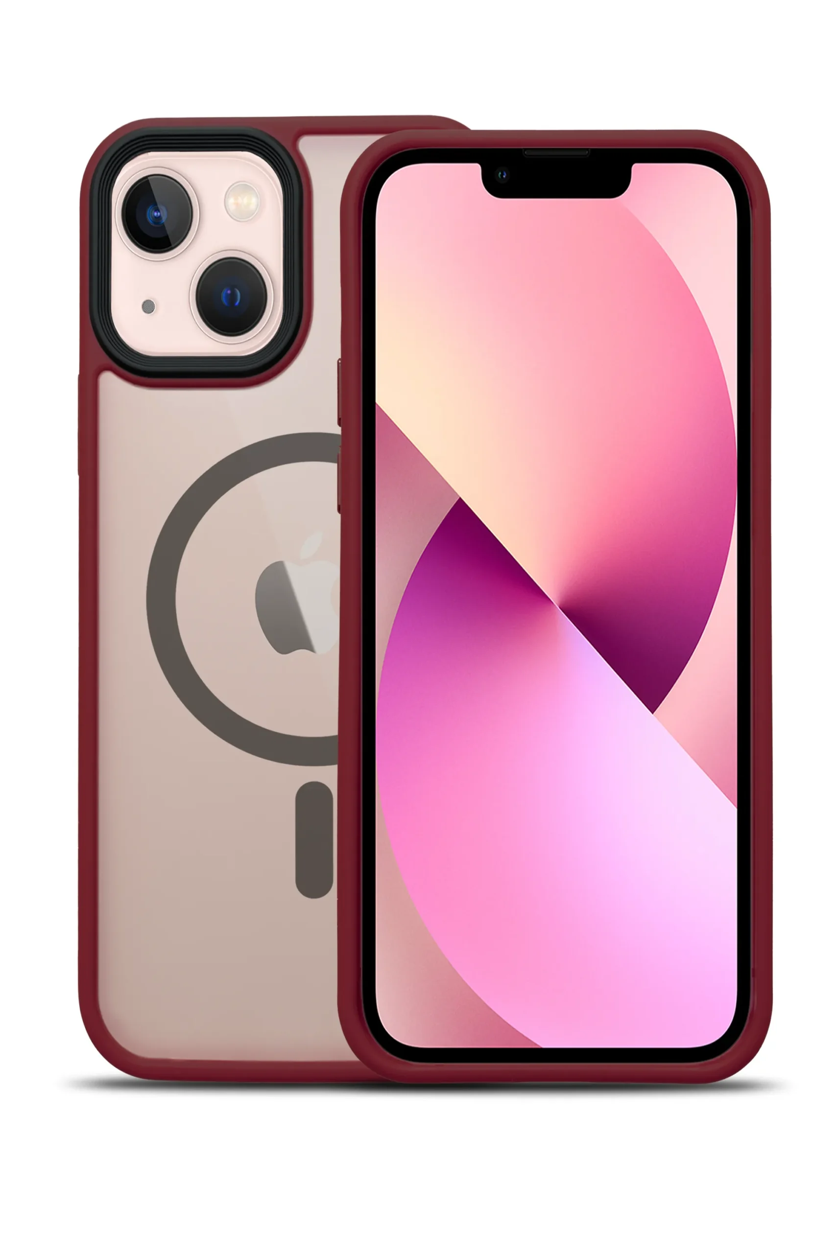 G-NEXT Apple iPhone 14 Plus Uyumlu MagSafe Şarj Özellikli BOLD Anti-Shock Kılıf - Wine