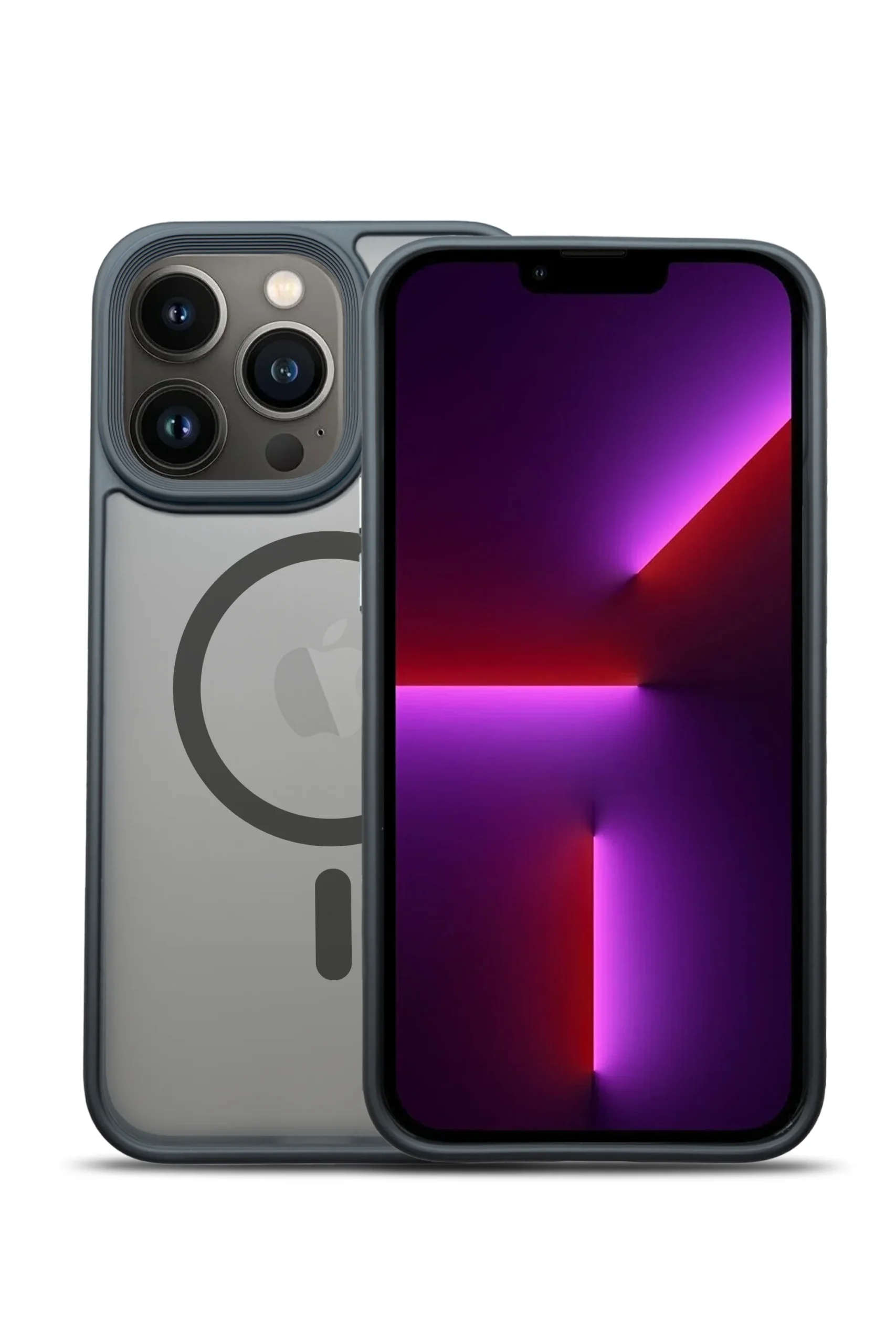 G-NEXT Apple iPhone 13 Pro Max Uyumlu MagSafe Şarj Özellikli BOLD Anti-Shock Kılıf - Siyah - Görsel 4