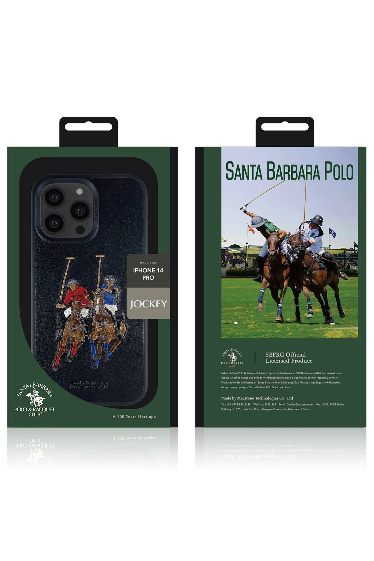 Santa Barbara Polo Racquet Club iPhone 13 Pro Jockey Deri Kapak - Kahverengi