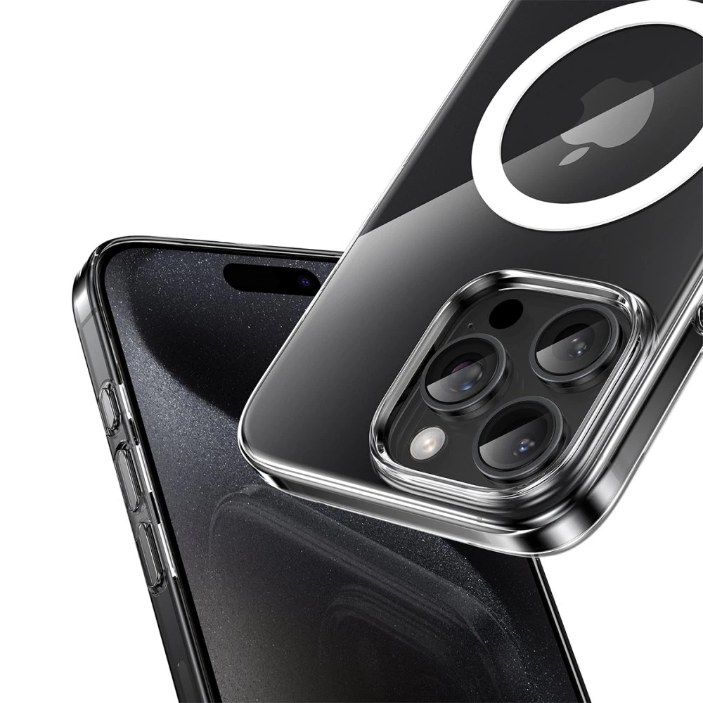Keephone iPhone 16 Pro Max X-Crystal Slim MagSafe Kılıf - Şeffaf - Görsel 3
