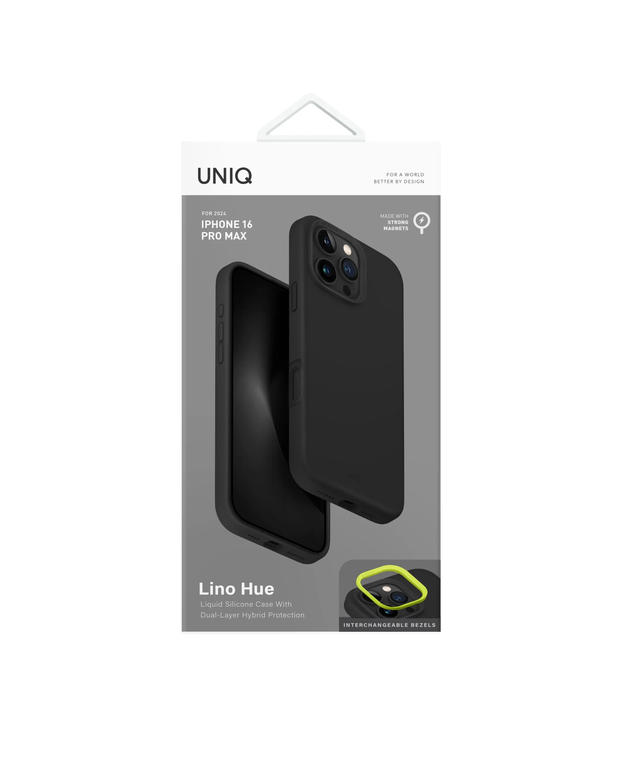 Unıq Lino Hue MagSafe Kapak 16 Pro Max - Siyah - Görsel 2