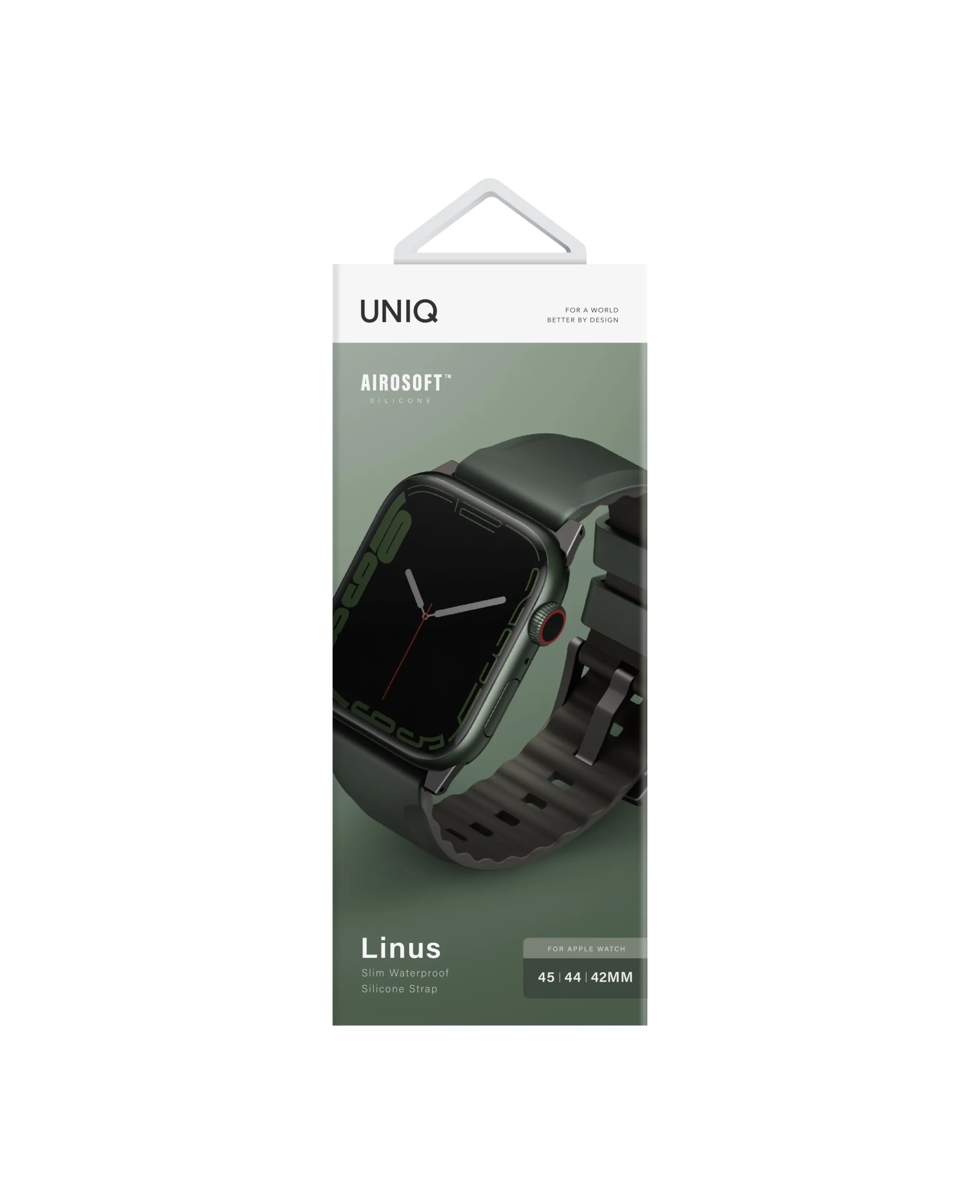 Uniq Watch Ultra 49mm Linus Airosoft Silikon Kılıf - Koyu Yeşil - Görsel 4