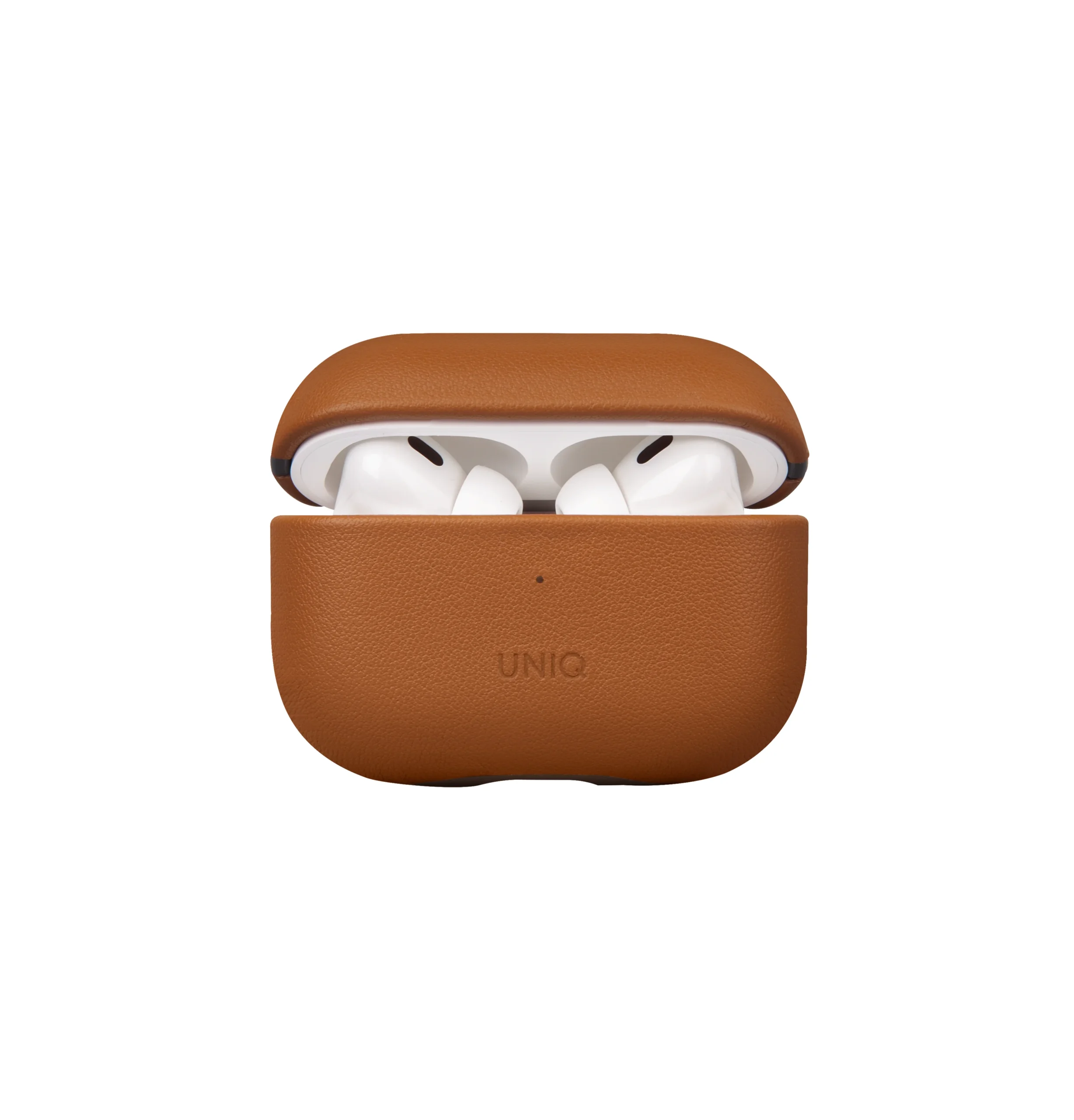 Uniq Airpods Pro 2 (2.nesil) Terra Genuine Deri Kılıf - Kahverengi - Görsel 3