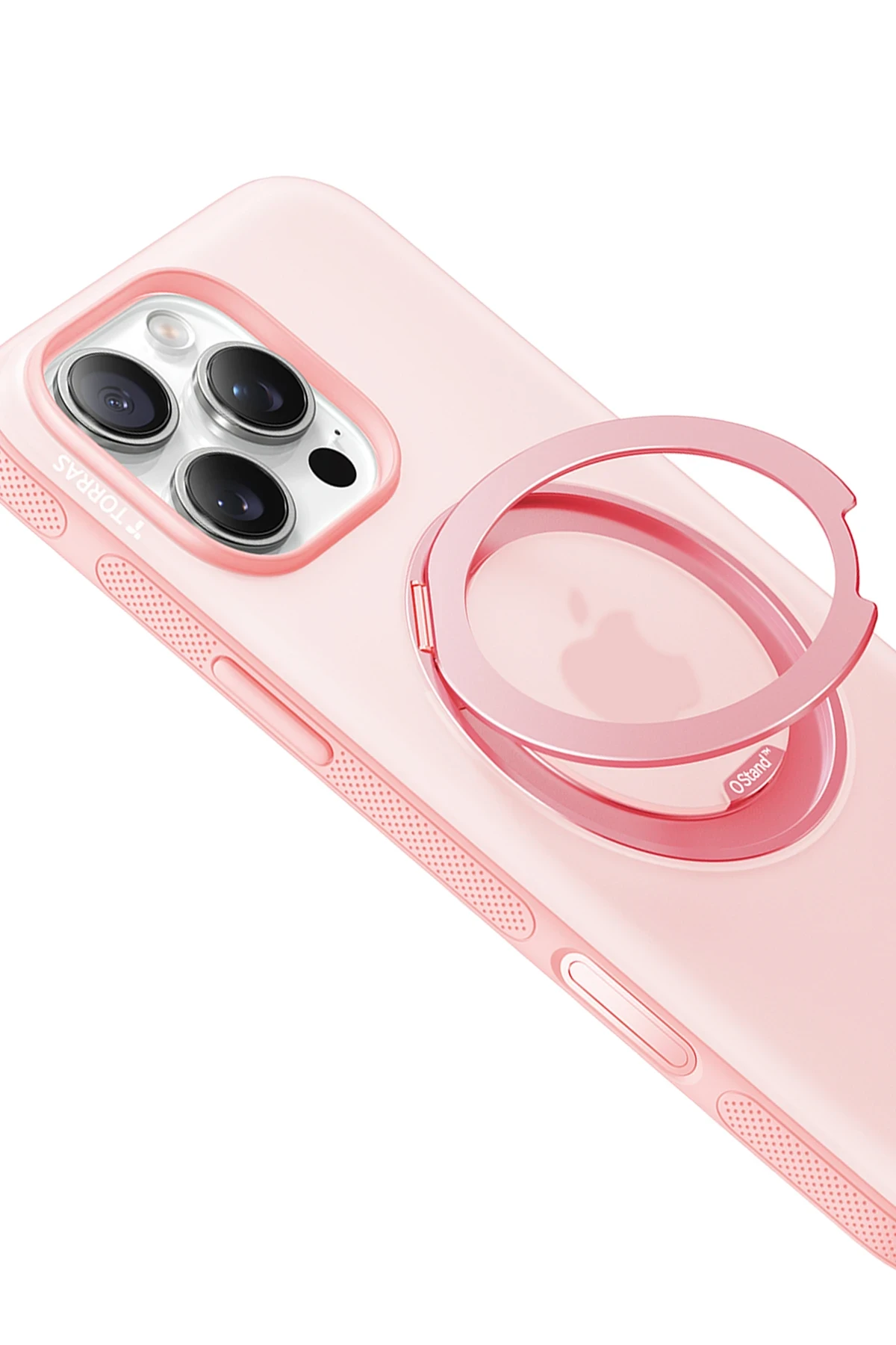 Torras Apple iPhone 16 Pro Max O Stand R Fitness Serisi MagSafe Kılıf - Pembe - Görsel 2