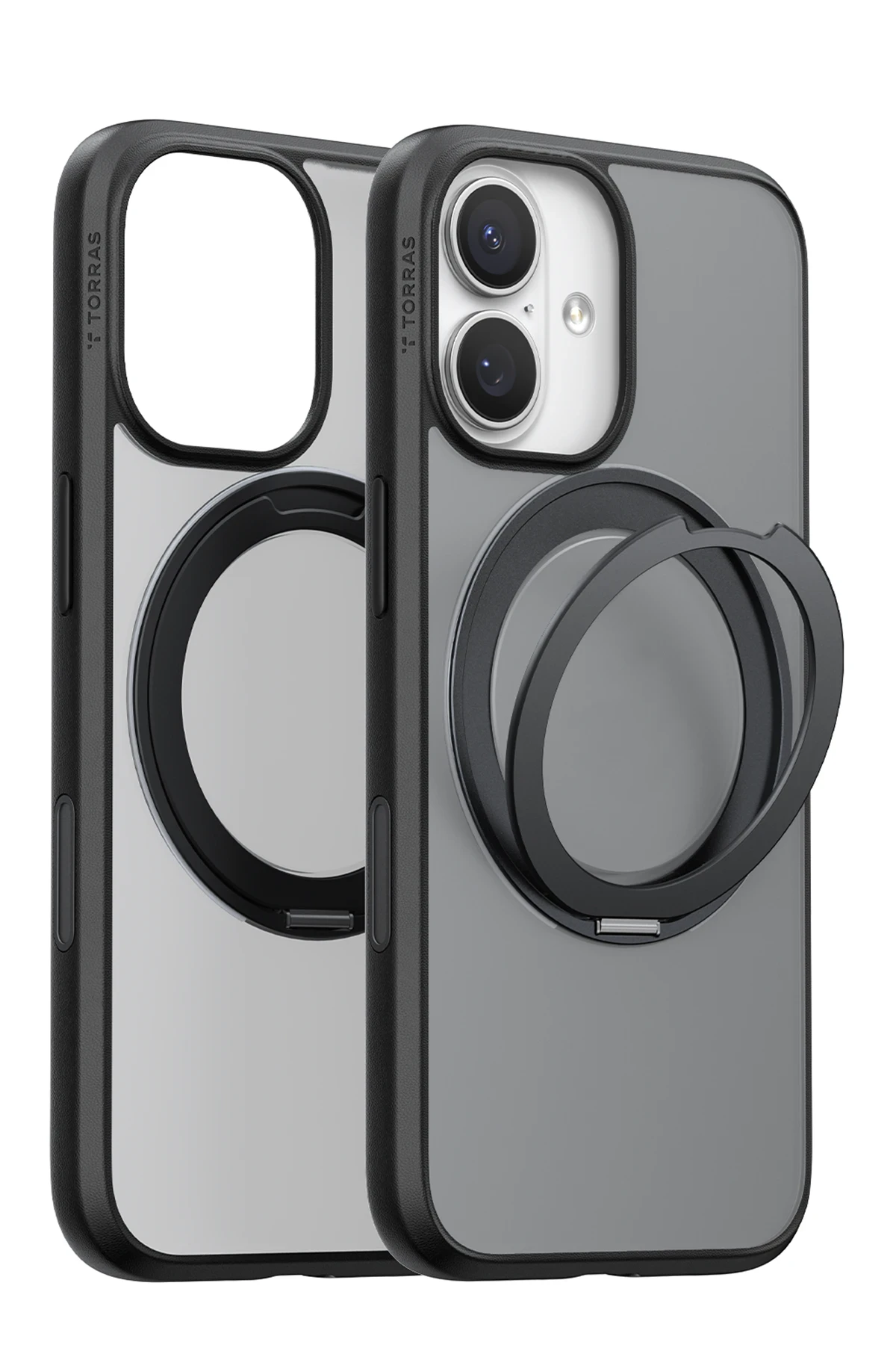 Torras Apple iPhone 17 O Stand Pro Serisi MagSafe Kılıf - Siyah