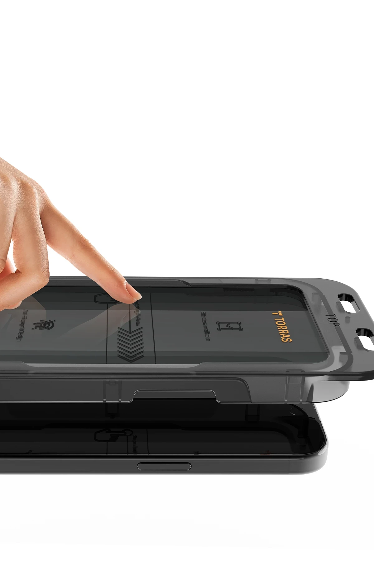 Torras Apple iPhone 17 Pro Install Master AutoKit Privacy Cam Ekran Koruyucu - Siyah - Görsel 2