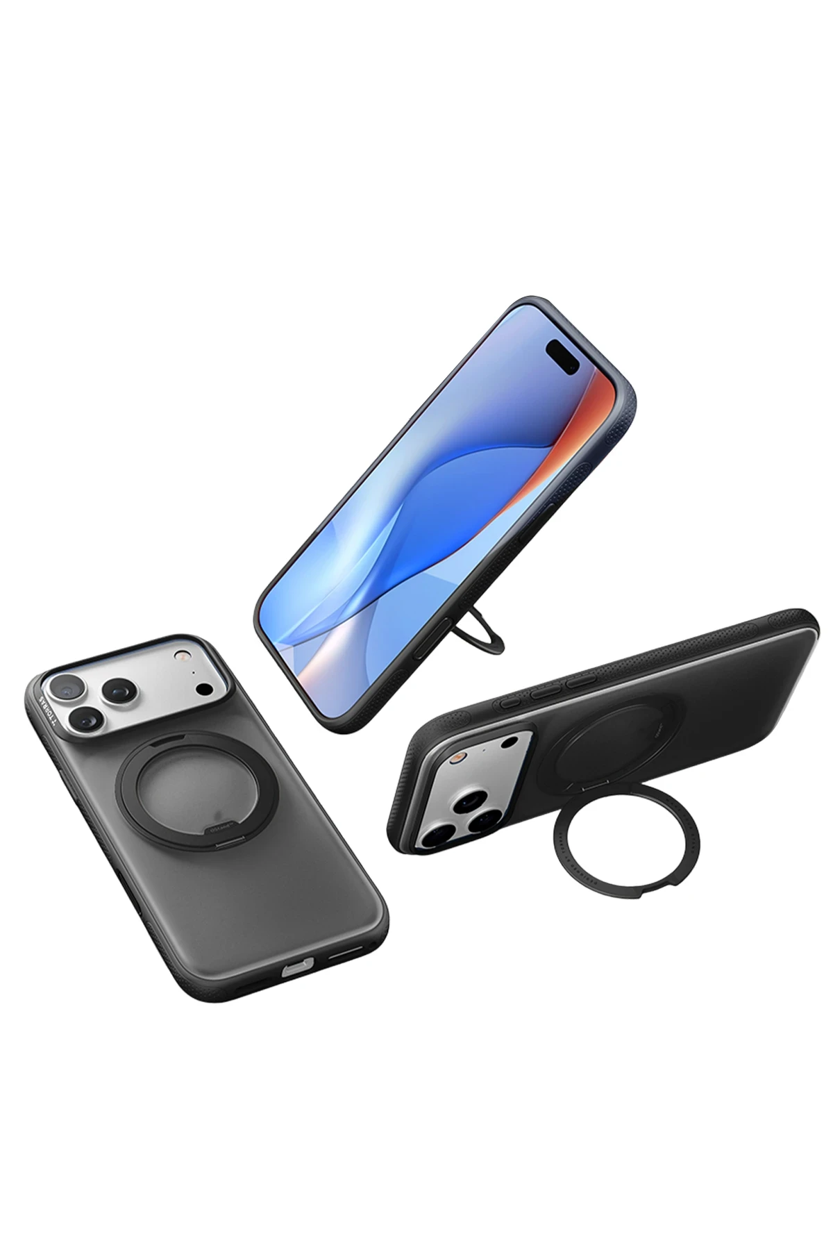 Torras Apple iPhone 17 Pro Max O Stand R Fitness Serisi MagSafe Kılıf - Siyah - Görsel 4