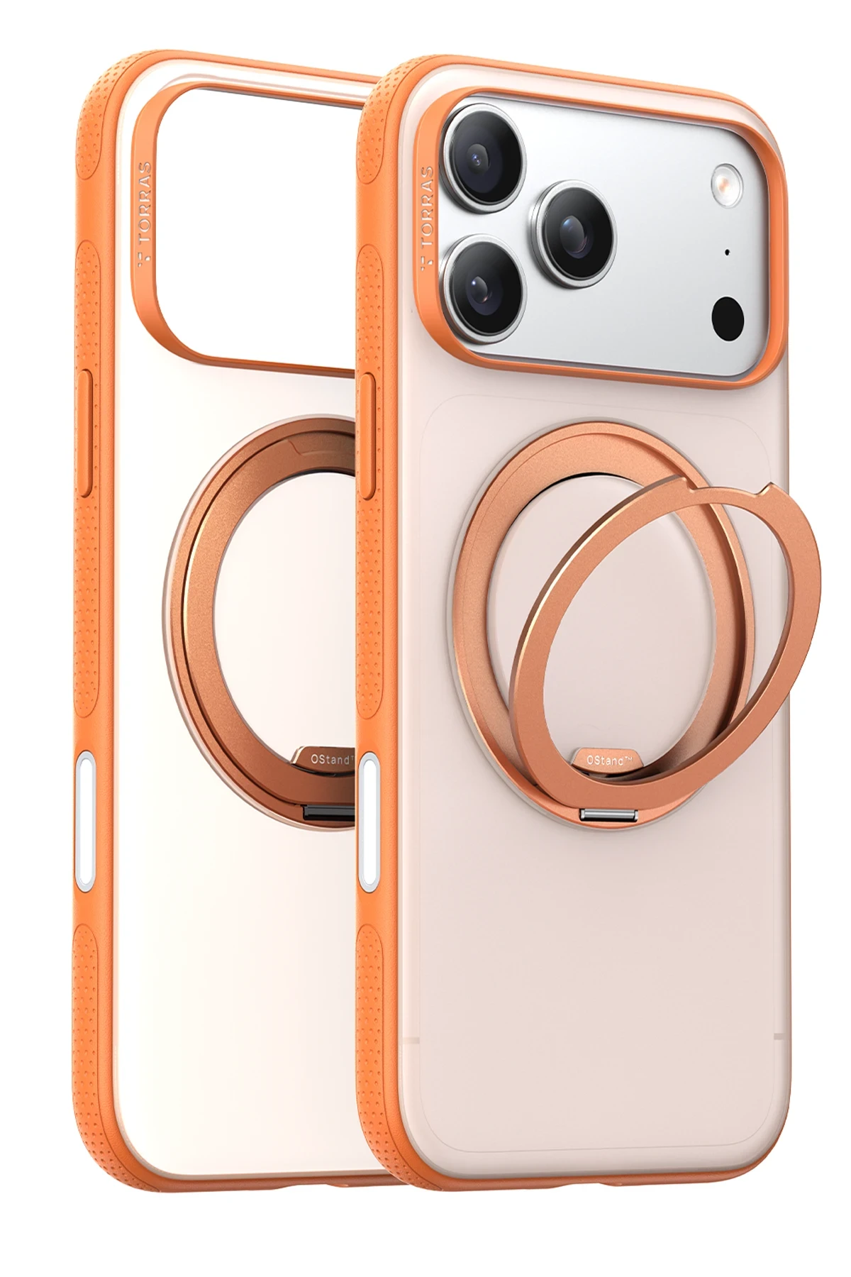Torras Apple iPhone 17 Pro Max O Stand R Fitness Serisi MagSafe Kılıf - Turuncu - Görsel 2