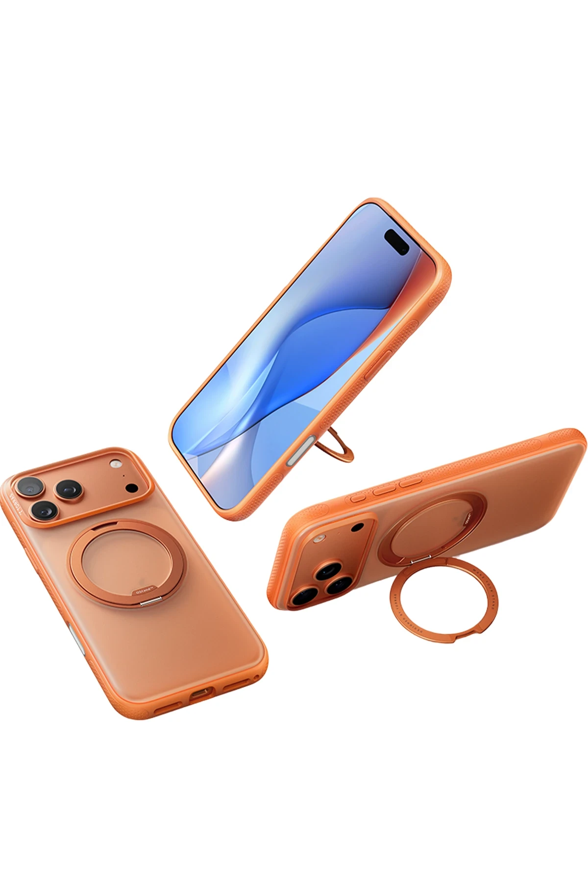 Torras Apple iPhone 17 Pro Max O Stand R Fitness Serisi MagSafe Kılıf - Turuncu